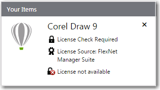 License not available icon